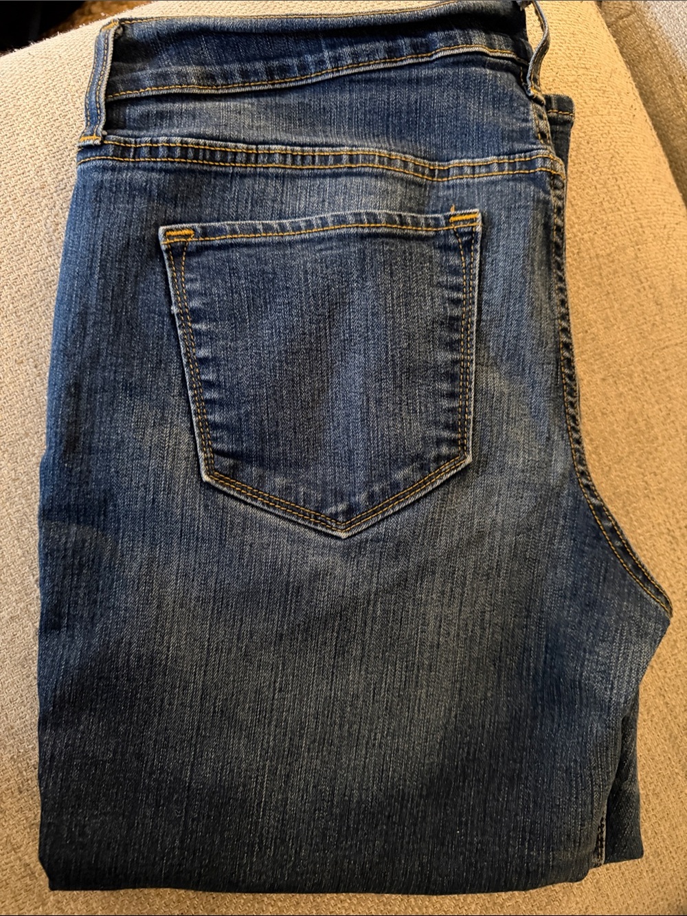 Old Navy Straight-Leg Dark Blue capri Jeans